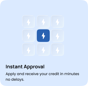 Instant approval benefit graphic